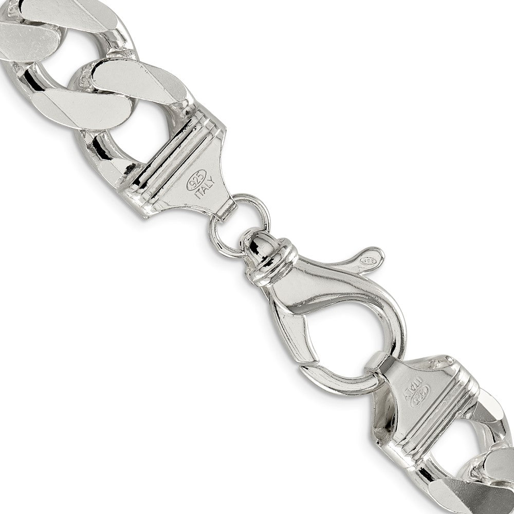 FJC Finejewelers 925 Sterling Silver Curb Bracelet Chain 8 Inches x 16.25 mm