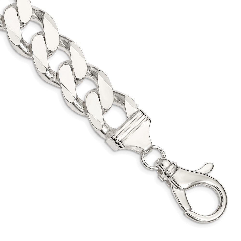 FJC Finejewelers 925 Sterling Silver Curb Bracelet Chain 8 Inches x 16.25 mm