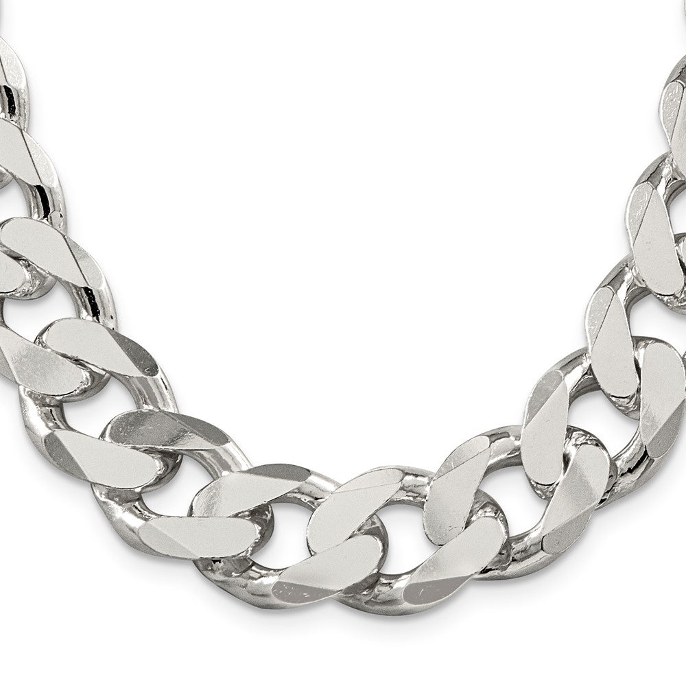 FJC Finejewelers 925 Sterling Silver Curb Bracelet Chain 9 Inches x 16.25 mm