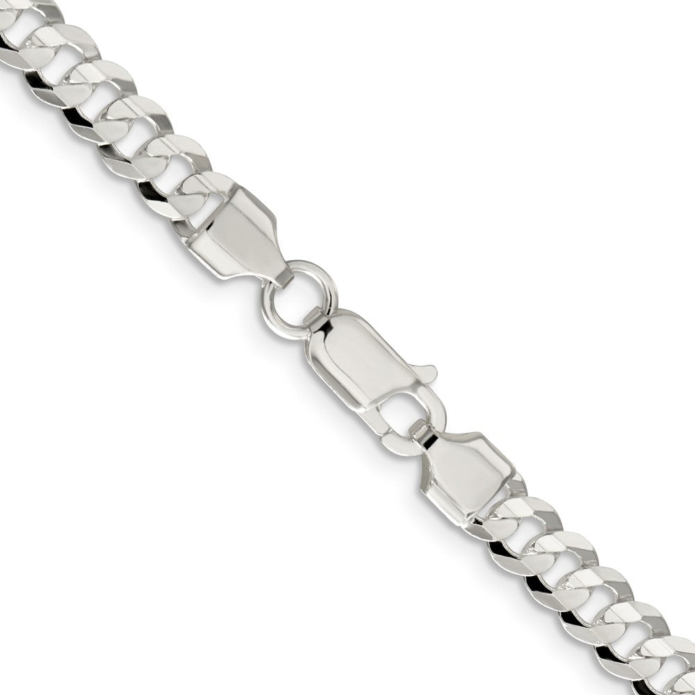 FJC Finejewelers 925 Sterling Silver Concave Beveled Curb Chain 30 Inches x 5.65 mm