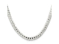 FJC Finejewelers 925 Sterling Silver Concave Beveled Curb Chain 30 Inches x 5.65 mm