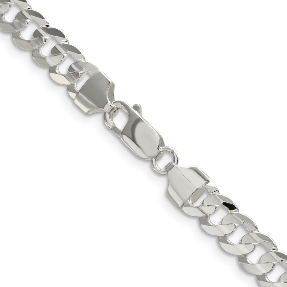 FJC Finejewelers 925 Sterling Silver Concave Beveled Curb Chain 26 Inches x 6.75 mm