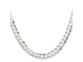 FJC Finejewelers 925 Sterling Silver Concave Beveled Curb Chain 26 Inches x 8 mm