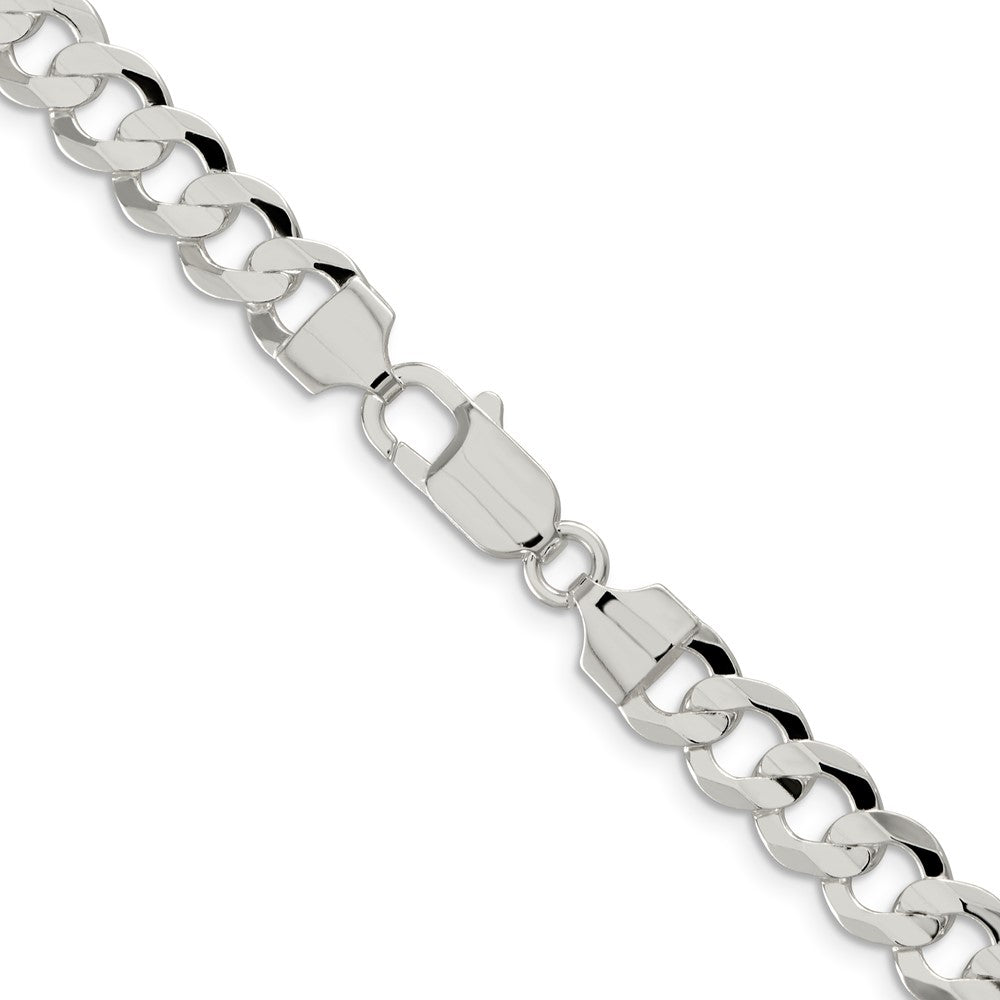 FJC Finejewelers 925 Sterling Silver Concave Beveled Curb Chain 30 Inches x 8 mm