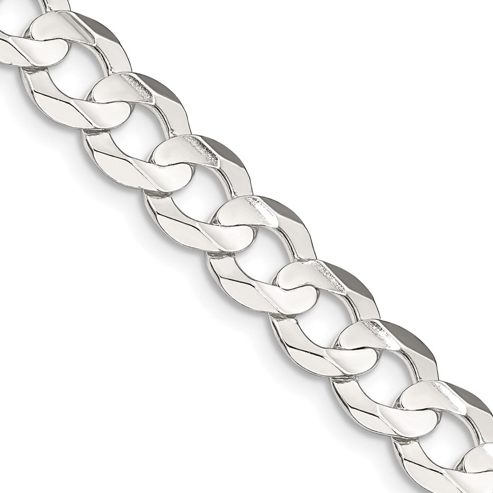 FJC Finejewelers 925 Sterling Silver Concave Beveled Curb Chain 30 Inches x 8 mm