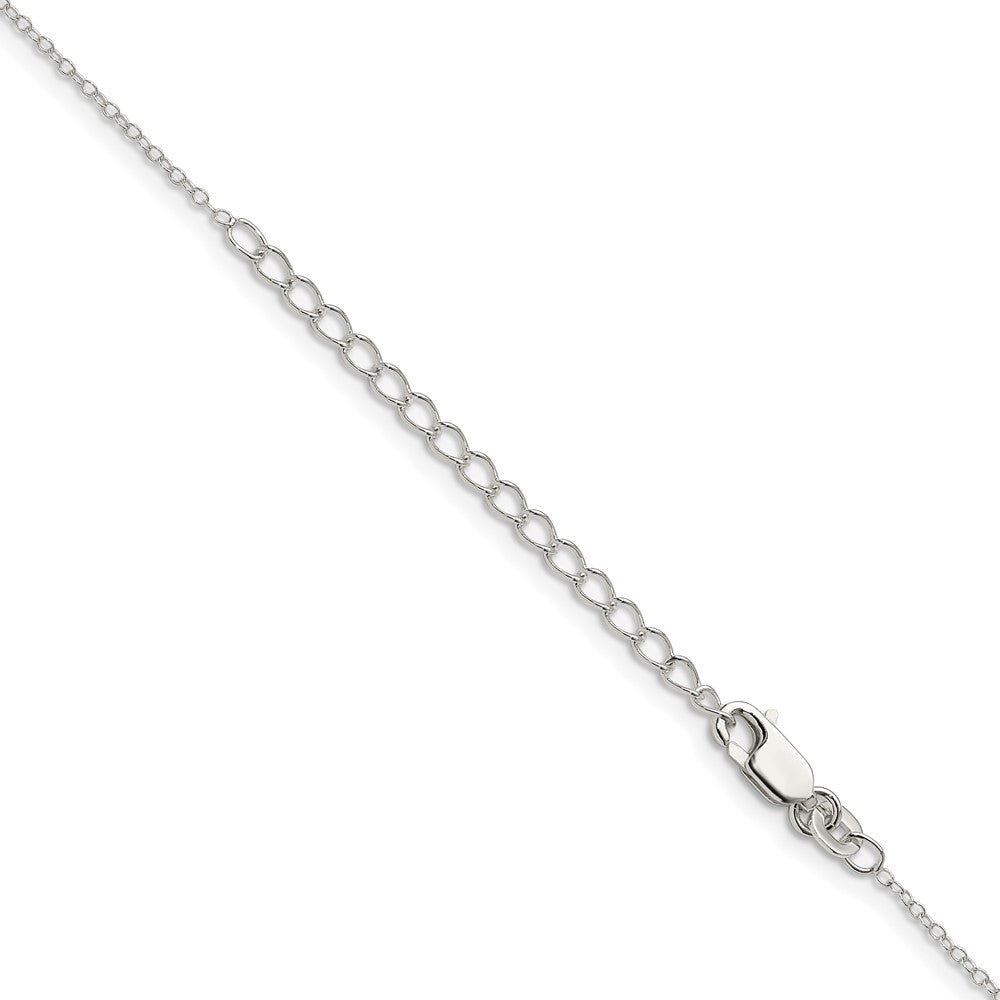 FJC Finejewelers 925 Sterling Silver Cable Chain with 2in ext. 18 Inches x 1 mm