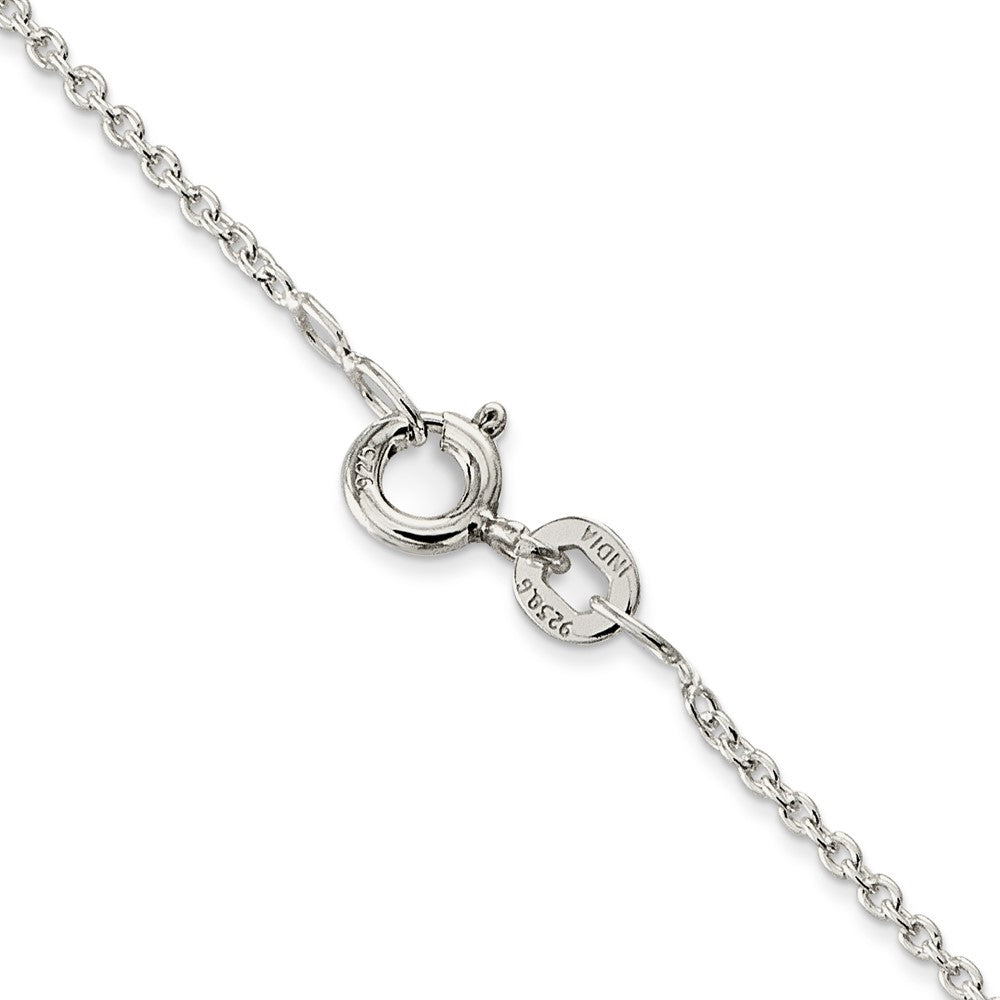 FJC Finejewelers 925 Sterling Silver Rhodium Plated Cable Chain 30 Inches x 1 mm