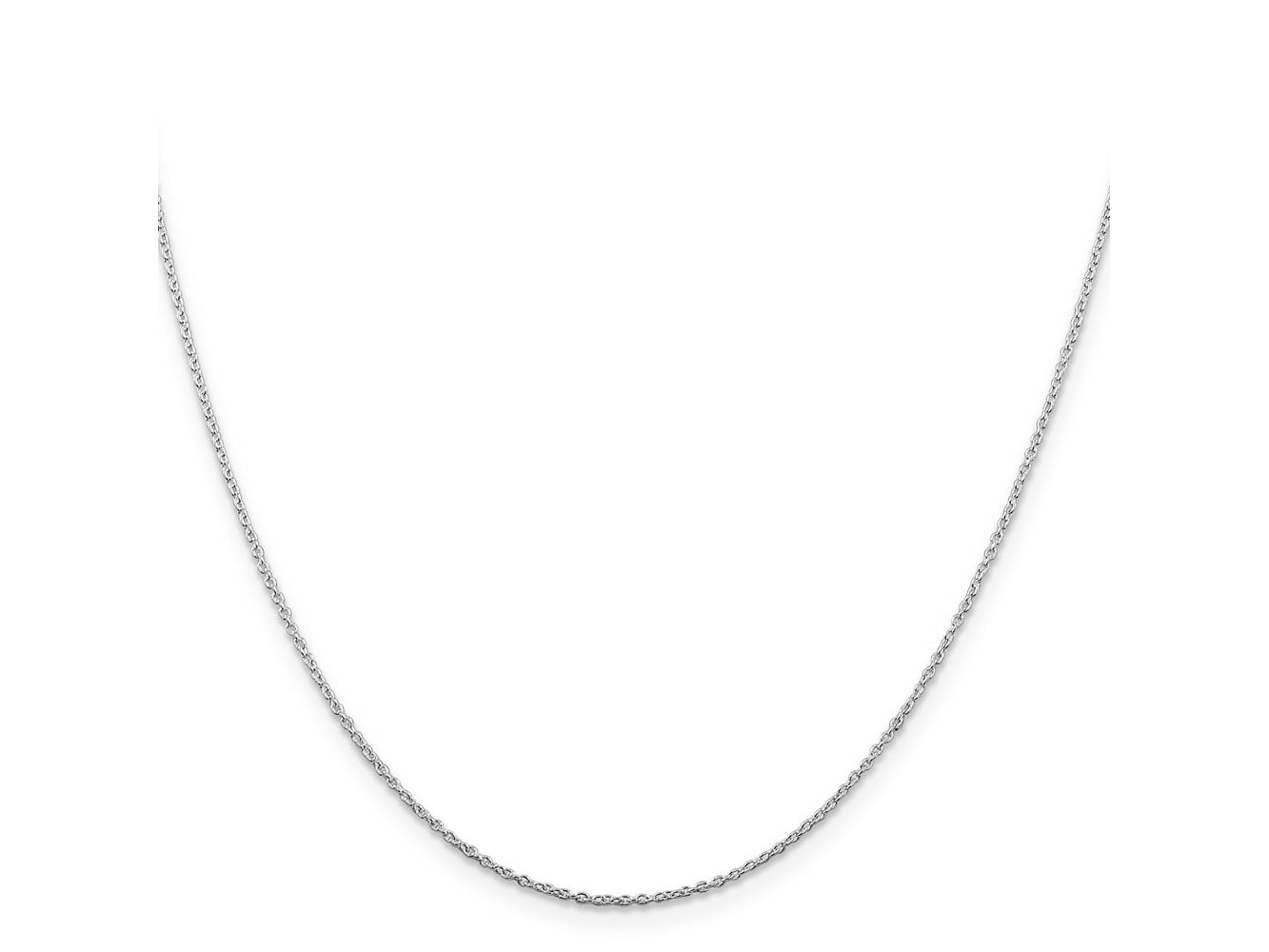 FJC Finejewelers 925 Sterling Silver Rhodium Plated Cable Chain Anklet 9 Inches x 1 mm