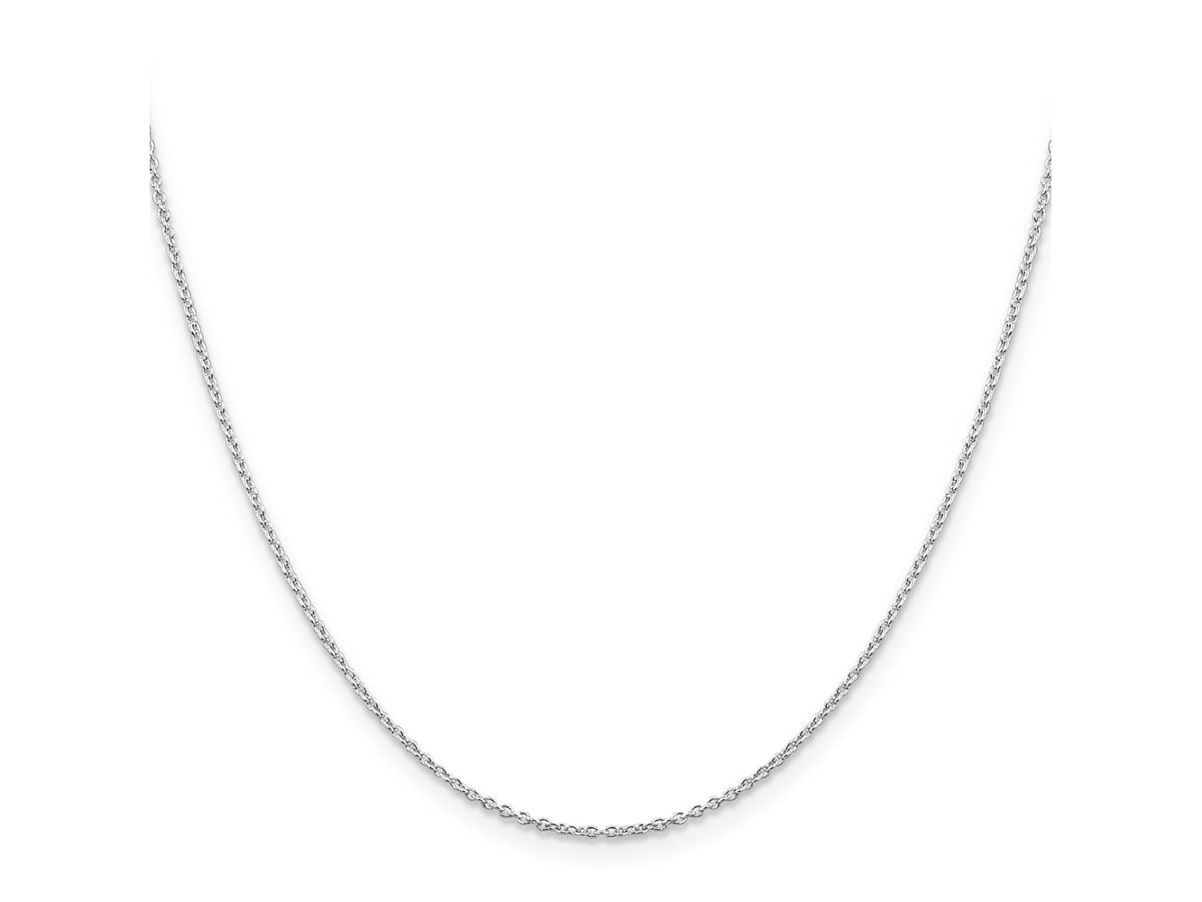 FJC Finejewelers 925 Sterling Silver Rhodium Plated Cable Chain 14 Inches x 1.25 mm