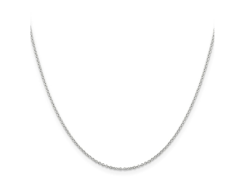FJC Finejewelers 925 Sterling Silver Rhodium Plated Cable Chain 22 Inches x 1.25 mm