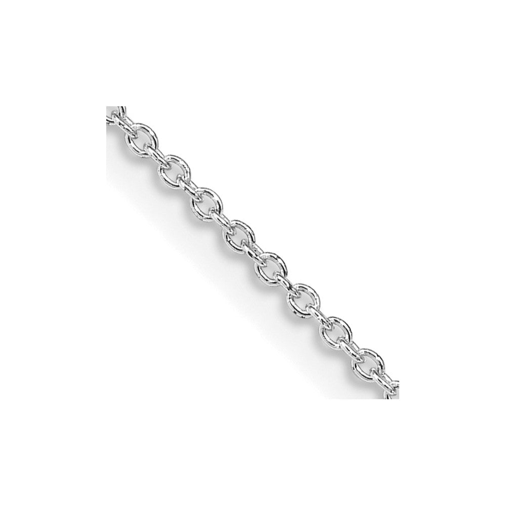 FJC Finejewelers 925 Sterling Silver Rhodium Plated 1.25mm Cable Chain 9 Inches x 1 mm