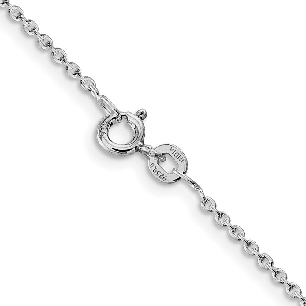 FJC Finejewelers 925 Sterling Silver Rhodium Plated Cable Chain 30 Inches x 1.5 mm