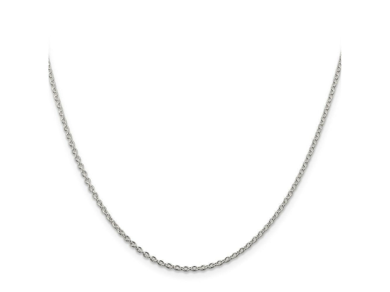 FJC Finejewelers 925 Sterling Silver Rhodium Plated Cable Chain 26 Inches x 1.95 mm