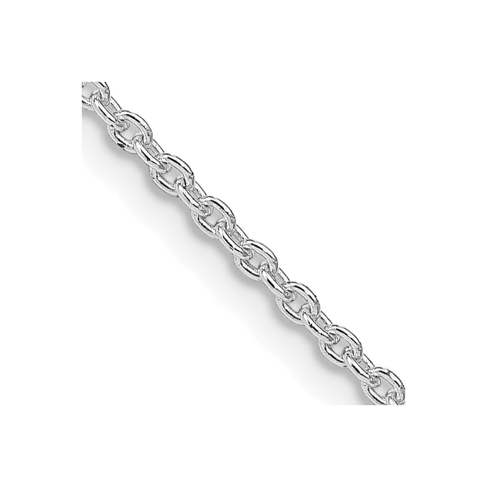 FJC Finejewelers 925 Sterling Silver Rhodium Plated Cable Chain 30 Inches x 1.95 mm