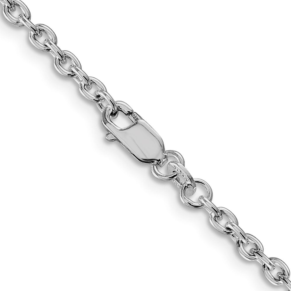 FJC Finejewelers 925 Sterling Silver Rhodium Plated Cable Chain 18 Inches x 2.75 mm