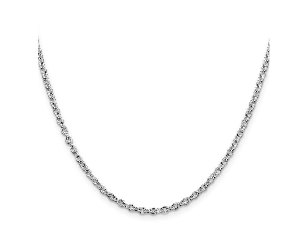FJC Finejewelers 925 Sterling Silver Rhodium Plated Cable Chain 26 Inches x 2.75 mm