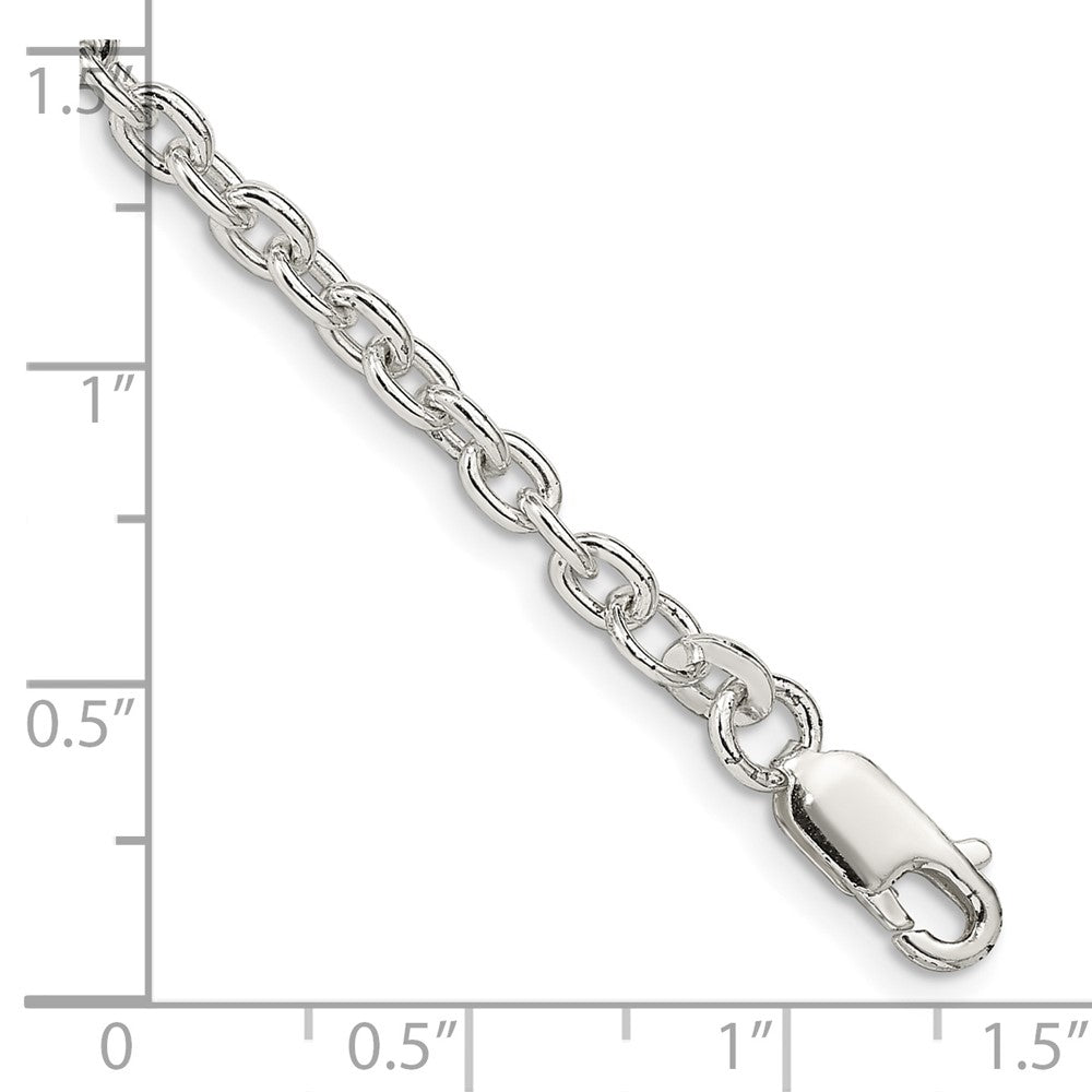 FJC Finejewelers 925 Sterling Silver Cable Bracelet Chain 8 Inches x 3.5 mm