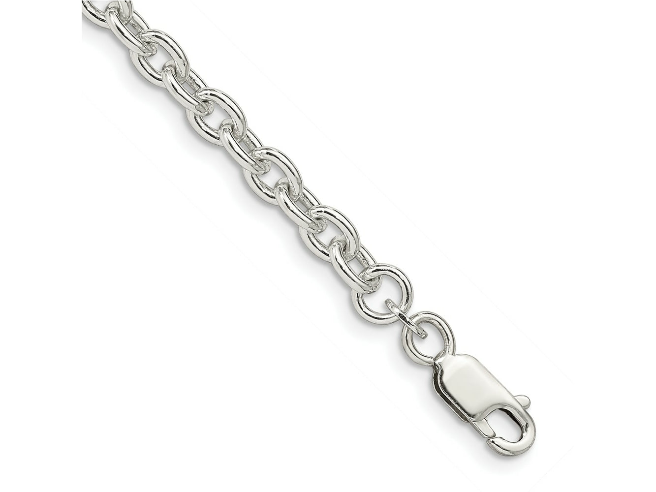 FJC Finejewelers 925 Sterling Silver Cable Bracelet Chain 8 Inches x 4.5 mm