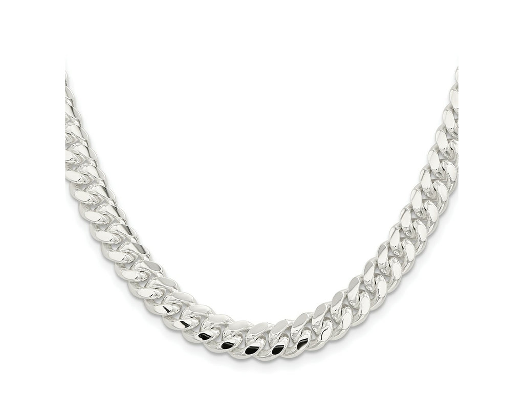 FJC Finejewelers 925 Sterling Silver Polished Domed Curb Chain 28 Inches x 9 mm