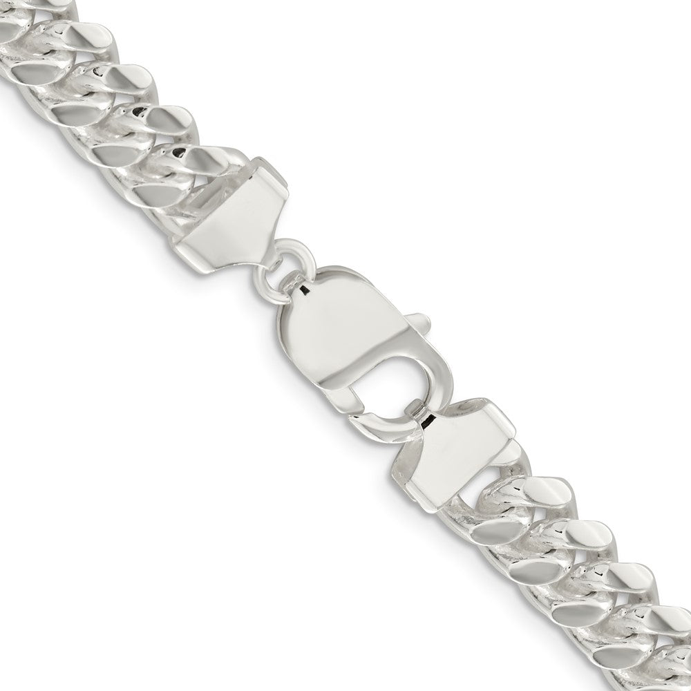 FJC Finejewelers 925 Sterling Silver Polished Domed Curb Bracelet Chain 8 Inches x 9 mm