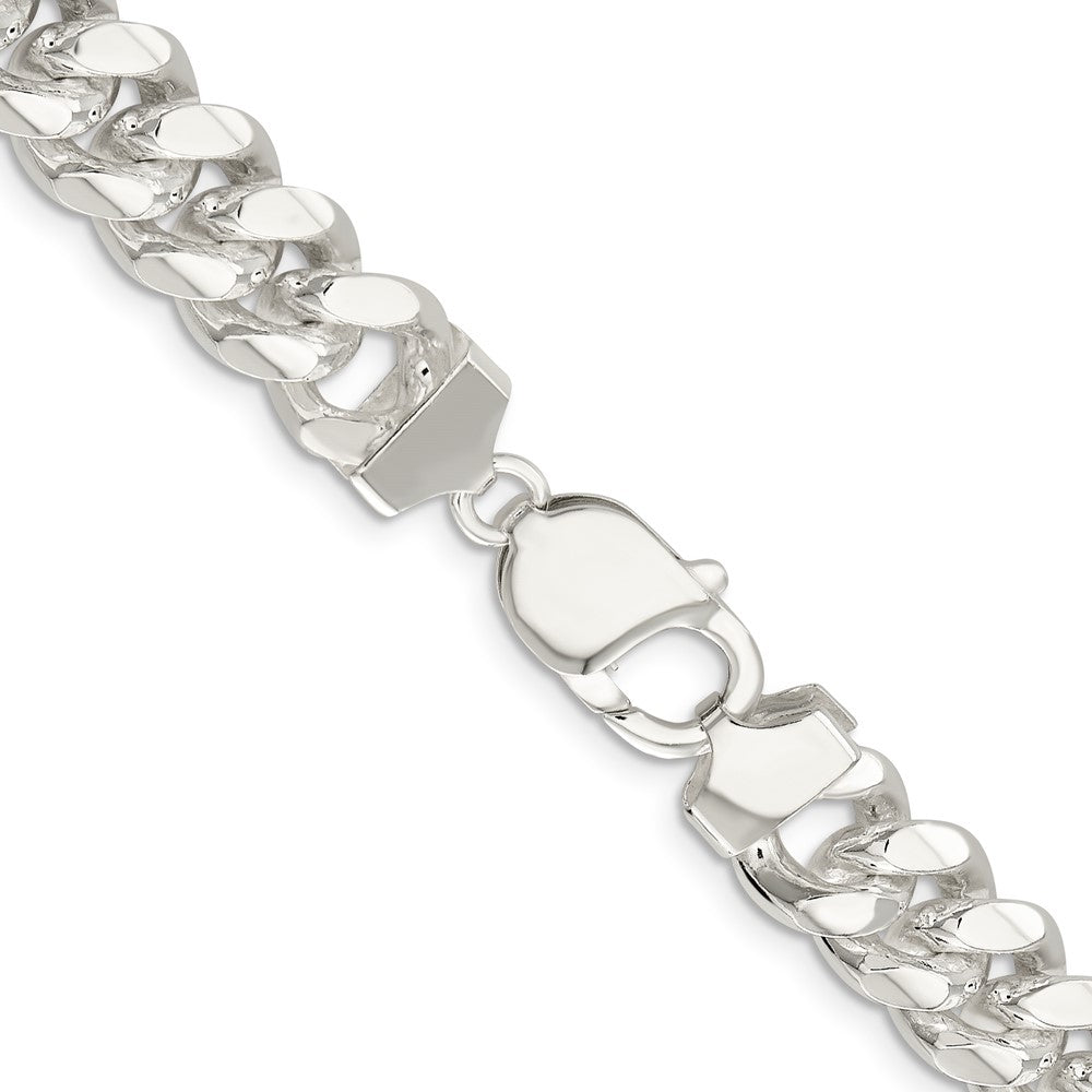FJC Finejewelers 925 Sterling Silver Polished Domed Curb Bracelet Chain 9 Inches x 10.5 mm