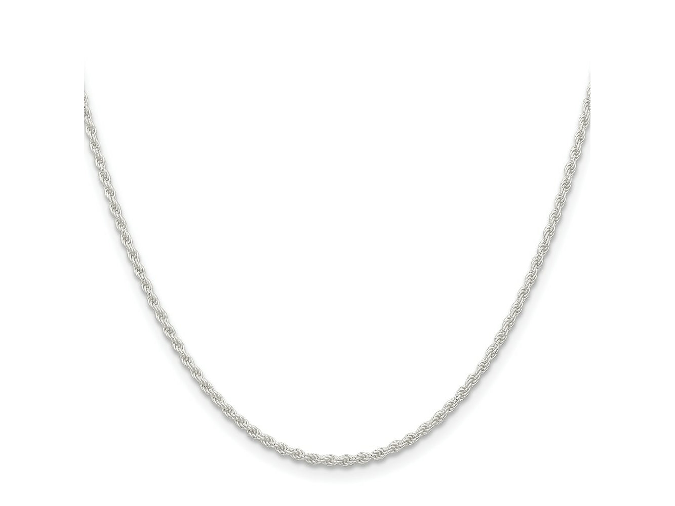 FJC Finejewelers 925 Sterling Silver Solid Rope Chain 26 Inches x 1.8 mm