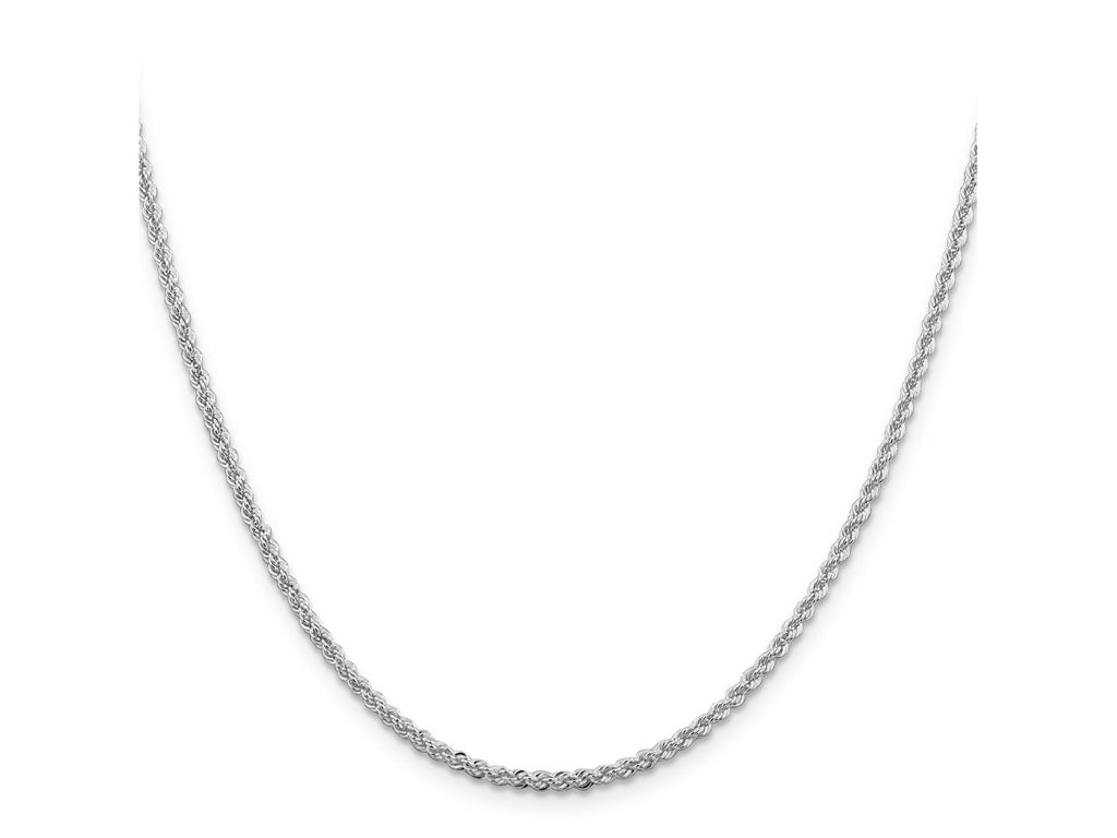 FJC Finejewelers 925 Sterling Silver Rhodium Plated Solid Rope Chain 26 Inches x 2.3 mm