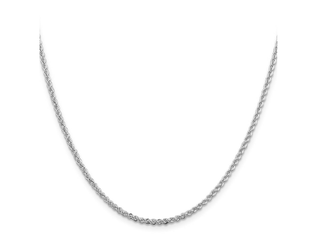 FJC Finejewelers 925 Sterling Silver Rhodium Plated Solid Rope Chain 26 Inches x 2.3 mm