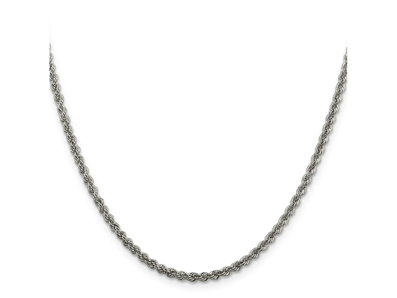 FJC Finejewelers 925 Sterling Silver Solid Rope Chain 36 Inches x 2.5 mm