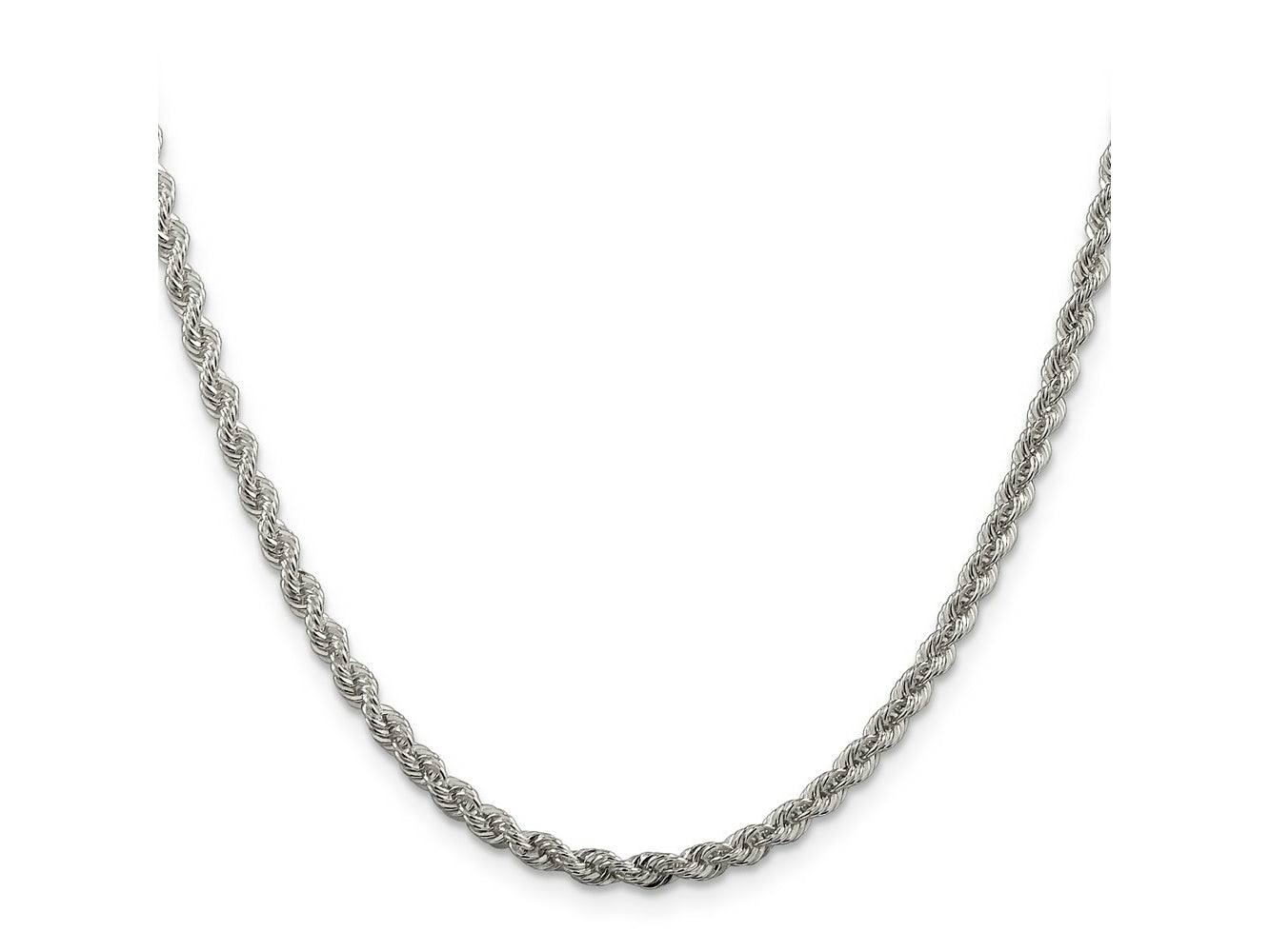 FJC Finejewelers 925 Sterling Silver Solid Rope Chain 36 Inches x 3 mm