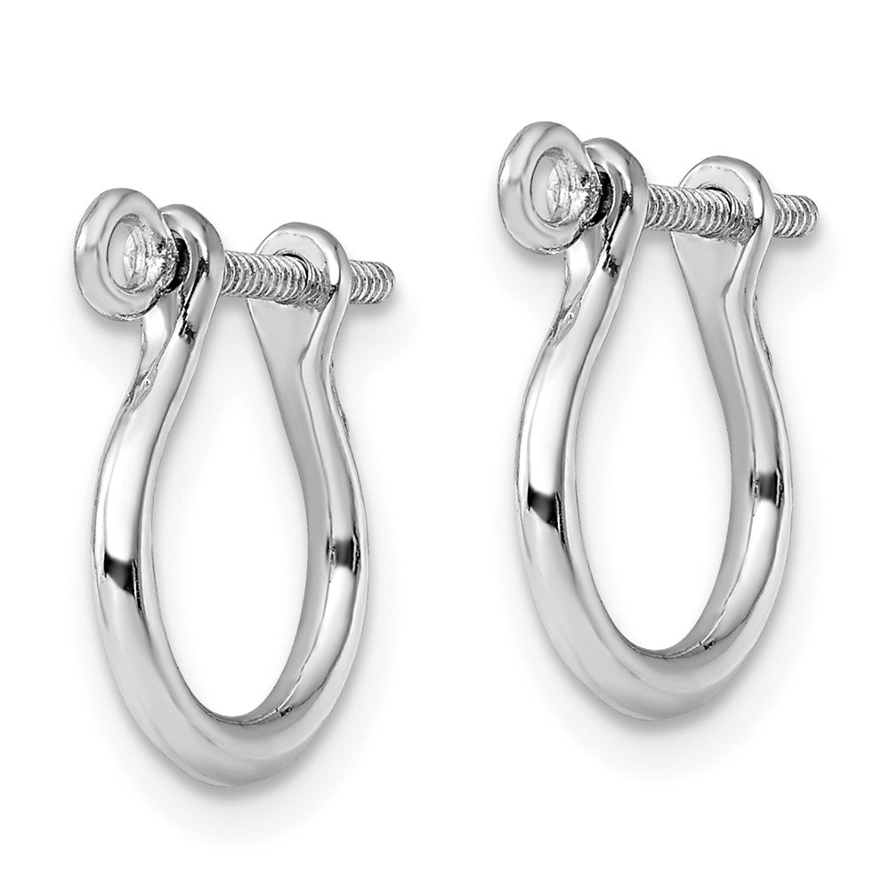 FJC Finejewelers 925 Sterling Silver Dangle Polished Small Shackle Link Screw Earrings 14 mm x 11 mm