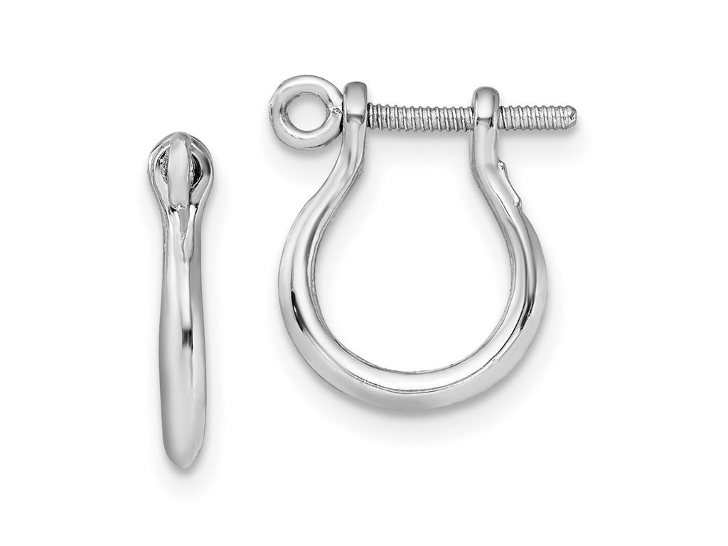 FJC Finejewelers 925 Sterling Silver Dangle Polished Small Shackle Link Screw Earrings 14 mm x 11 mm