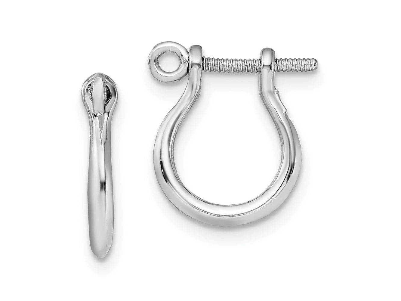 FJC Finejewelers 925 Sterling Silver Dangle Polished Small Shackle Link Screw Earrings 14 mm x 11 mm