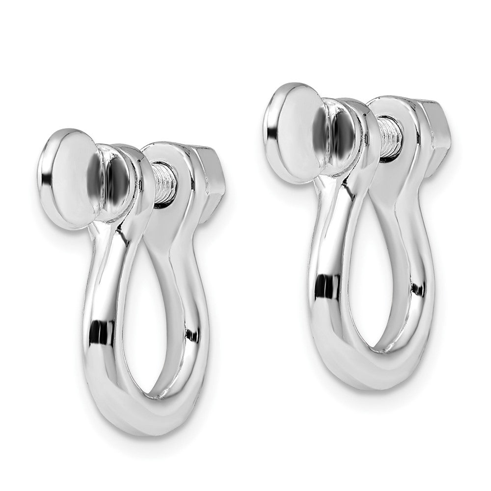 FJC Finejewelers 925 Sterling Silver Dangle Polished Large Shackle Link Screw Single Earring 20 x 15 mm