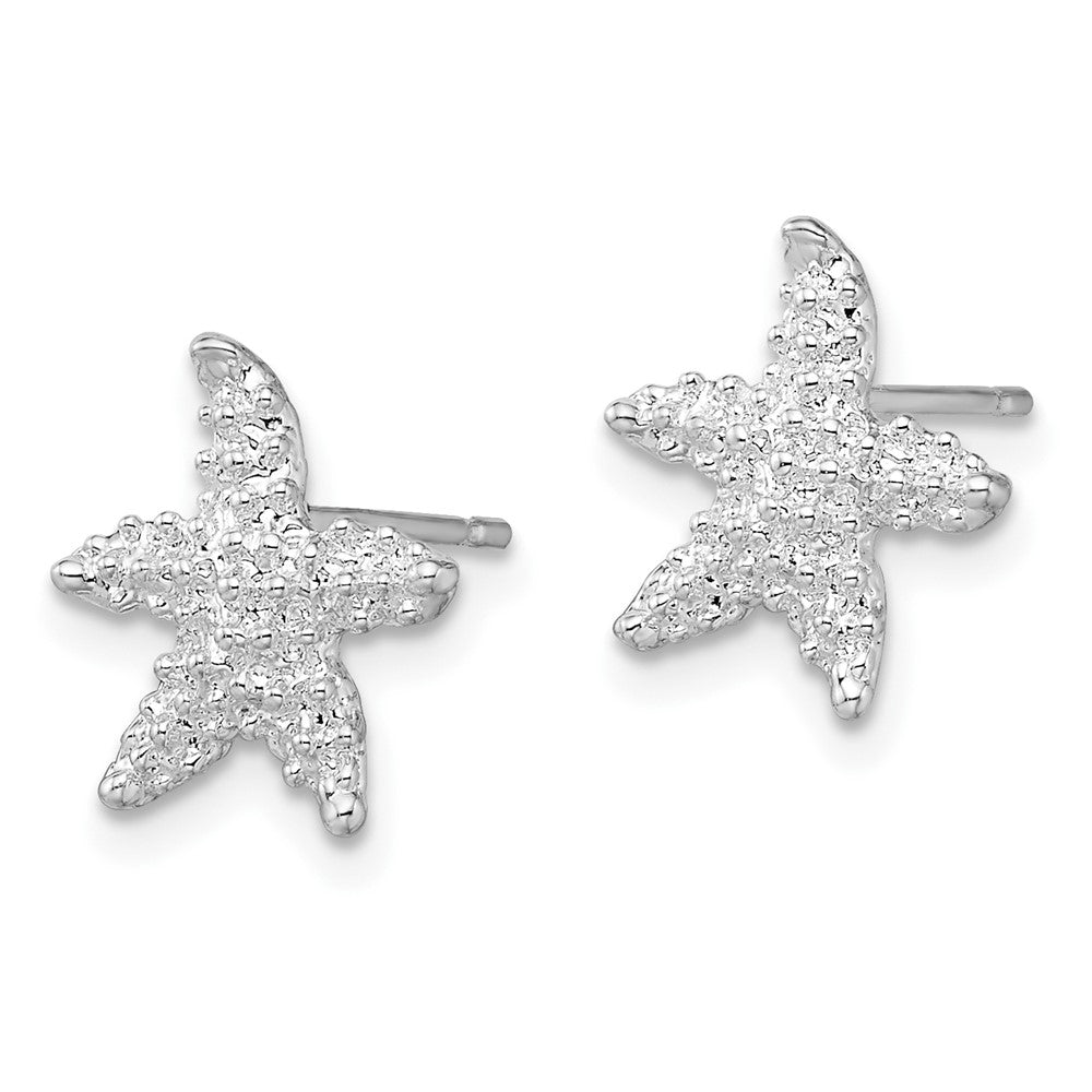 FJC Finejewelers 925 Sterling Silver Button Polished Starfish Post Earrings 13 mm x 10 mm