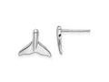 FJC Finejewelers 925 Sterling Silver Button Polished Whale Tail Post Earrings 10 mm x 12 mm