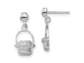 FJC Finejewelers 925 Sterling Silver Dangle Polished Nantucket Basket Post Earrings 17 mm x 9 mm