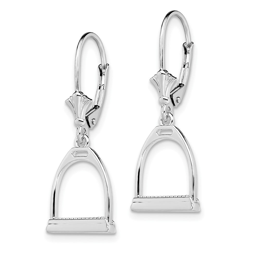 FJC Finejewelers 925 Sterling Silver Dangle Polished 3D Small Stirrup Leverback Earrings 30 mm x 11 mm