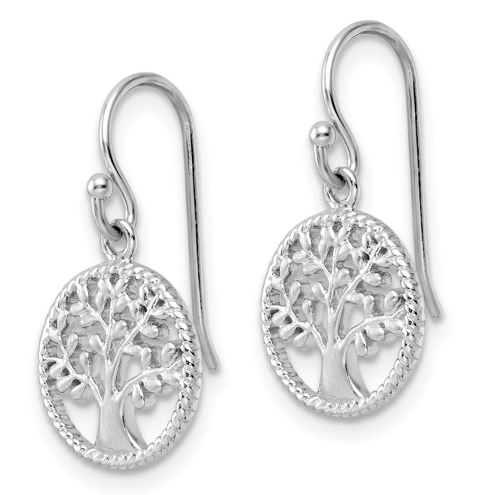 FJC Finejewelers 925 Sterling Silver Tree Dangle Earrings 21 x 11 mm