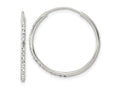 FJC Finejewelers 925 Sterling Silver Crystal Endless Hoop Earrings 25 x 25 mm
