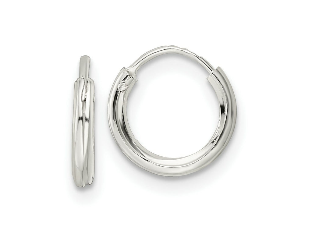 FJC Finejewelers 925 Sterling Silver Polished Endless Tube Hoop Earrings 1.5 x 10 mm