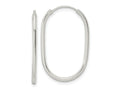 FJC Finejewelers 925 Sterling Silver Polished Endless Oblong Hoop Earrings 28 x 18 mm