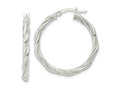 FJC Finejewelers 925 Sterling Silver Polished Twisted Rope Hoop Earrings 31 x 29 mm