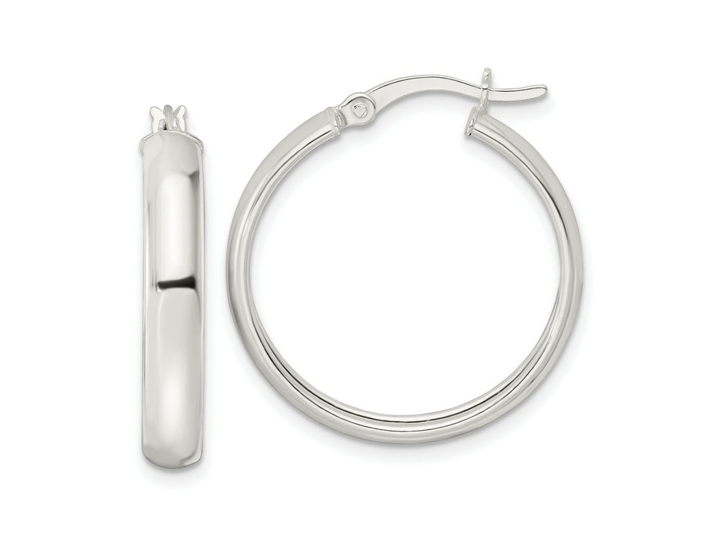 FJC Finejewelers 925 Sterling Silver Polished Hoop Earrings 25 x 24 mm