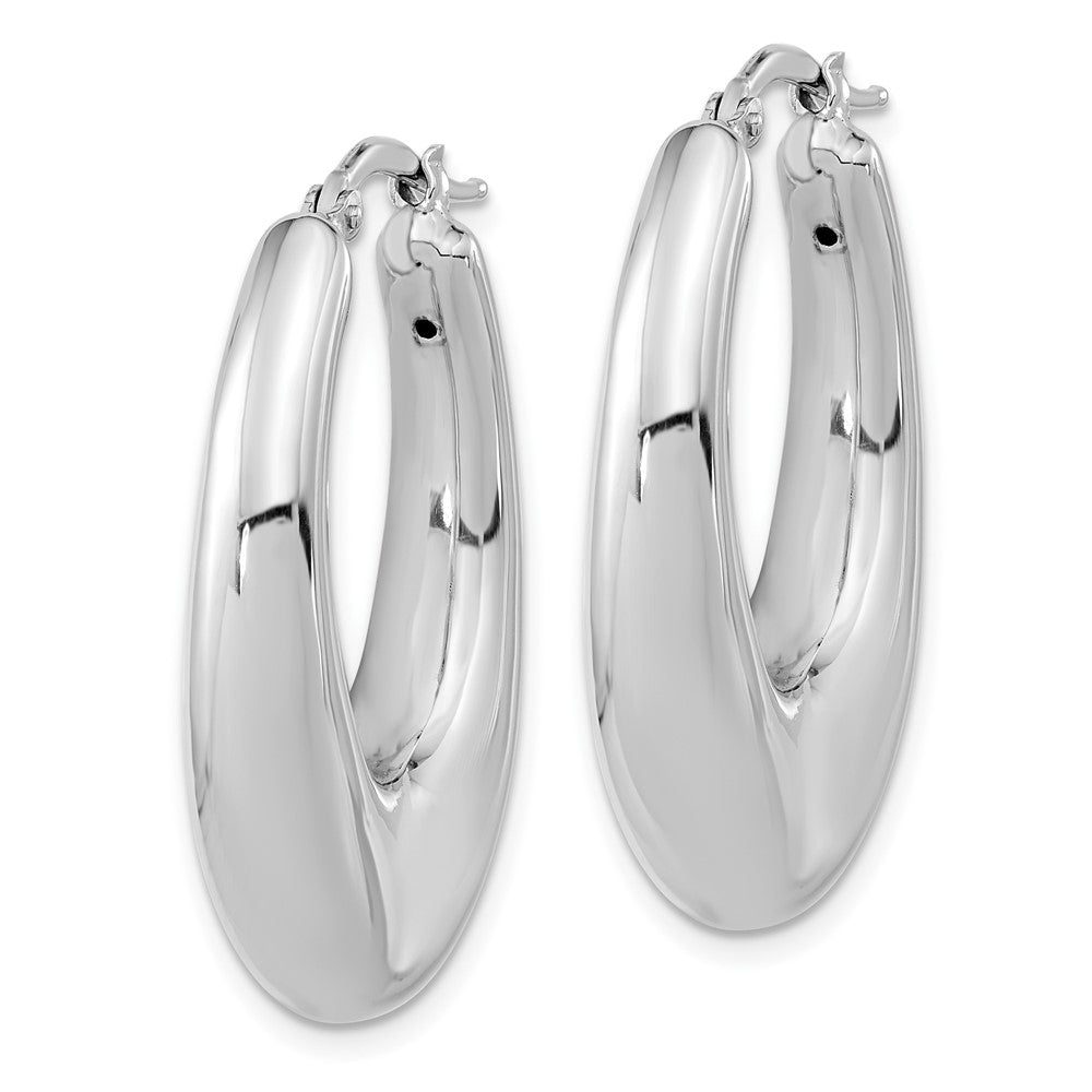 FJC Finejewelers 925 Sterling Silver Sterling Silve  Polished Hollow Oval Hoop Earrings 34 x 23 mm