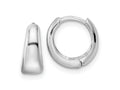 FJC Finejewelers 925 Sterling Silver Rhodium Plated Polished Hinged Hoop Earrings 11 x 11 mm