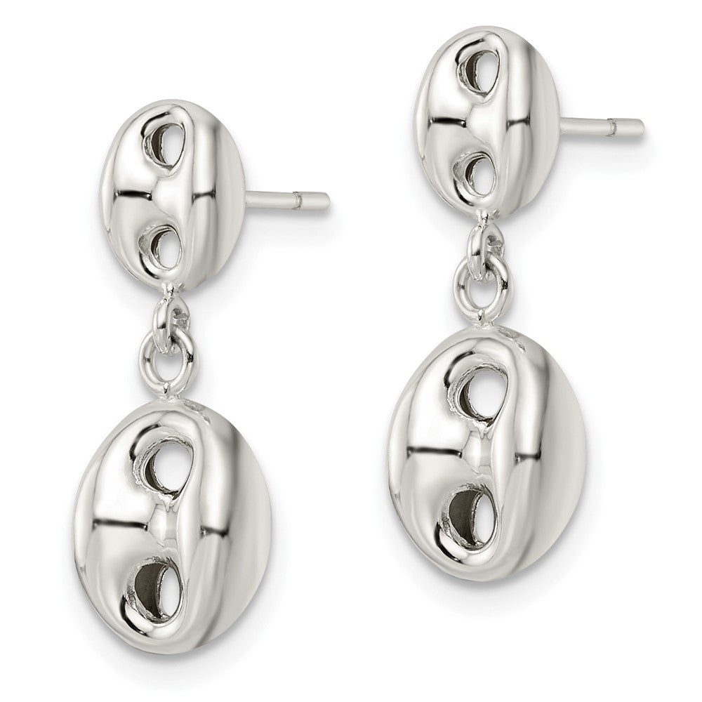 FJC Finejewelers 925 Sterling Silver Polished Oval Dangle Post Earrings 22 x 8 mm