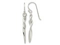 FJC Finejewelers 925 Sterling Silver Polished Twisted Bar Dangle Shephard Hook Earrings 38 x 4 mm