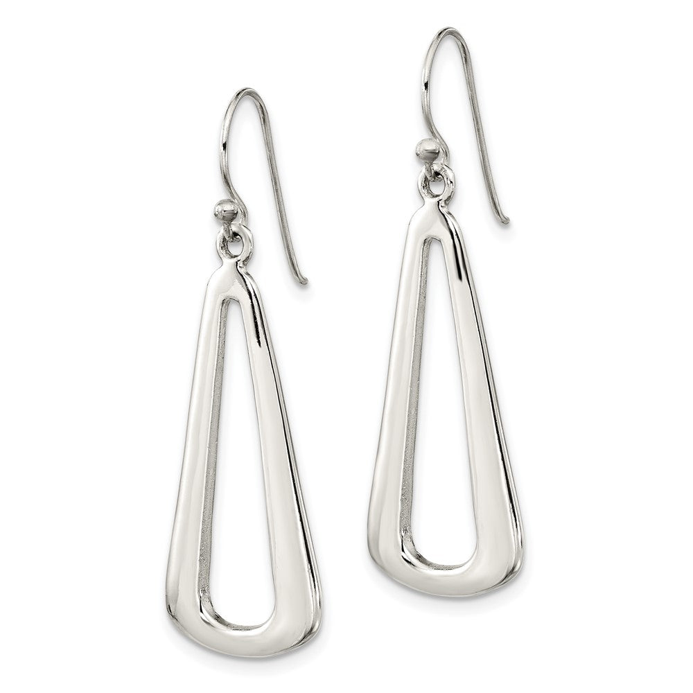 FJC Finejewelers 925 Sterling Silver Polished Teardrop Dangle Shephard Hook Earrings 42 x 13 mm