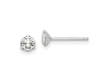 FJC Finejewelers 925 Sterling Silver Stud Crystal Post Earrings 4 mm